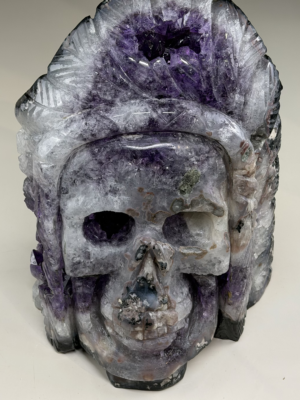 Amethyst Plume Skull